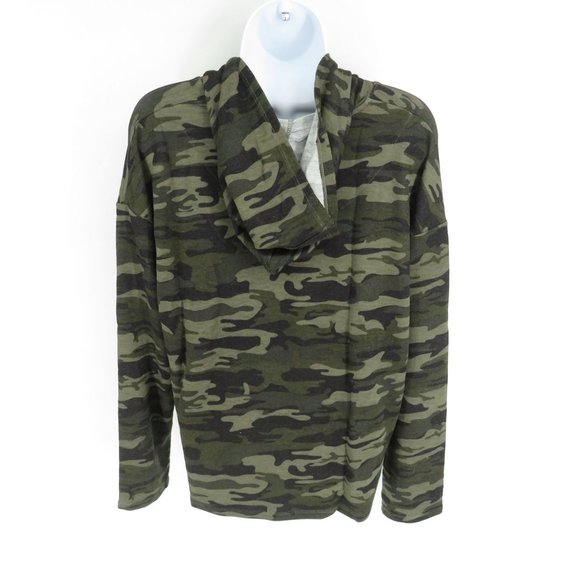 Sanctuary Womens Camo Hoodie & Shorts Lounge Set Medium NWT - Picture 4 of 7